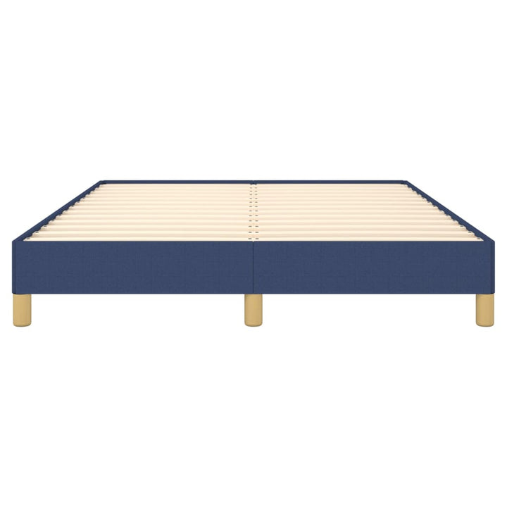 sengeramme uden madras 140x190 cm stof blå