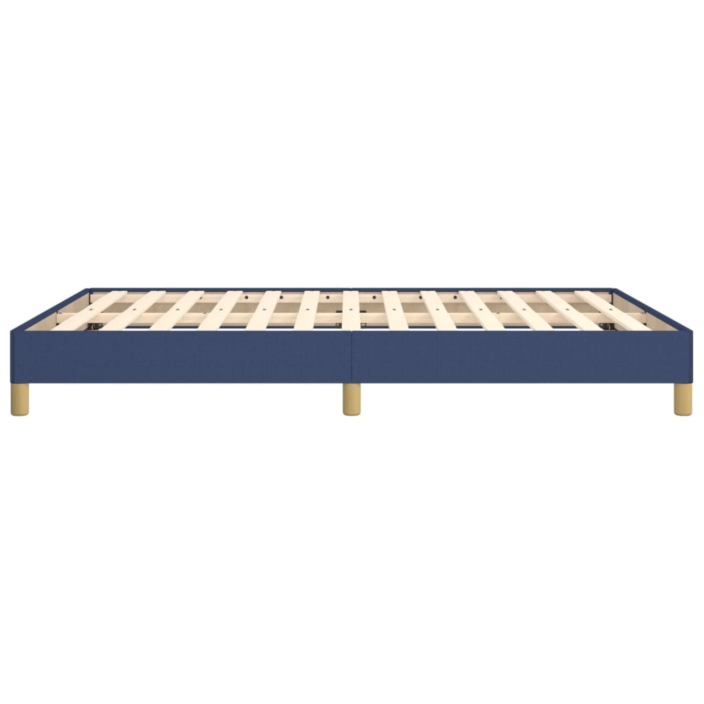 sengeramme uden madras 140x190 cm stof blå