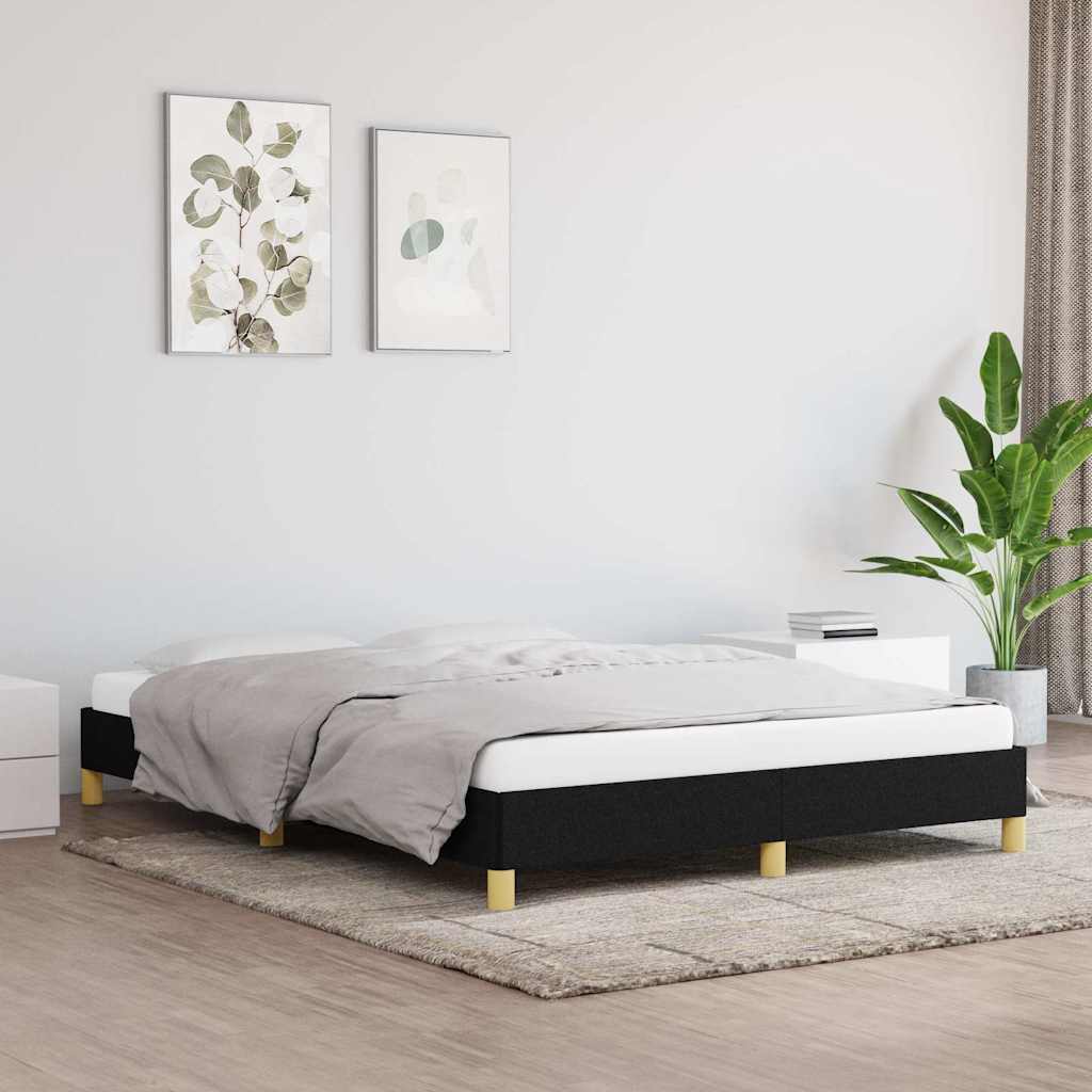 sengeramme uden madras 140x200 cm stof sort