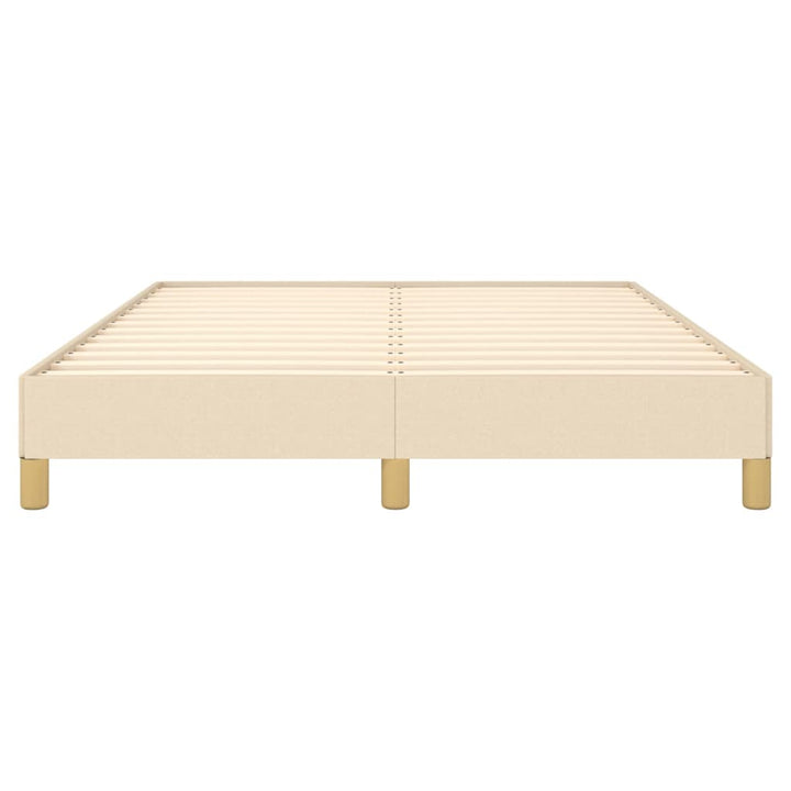 sengeramme uden madras 140x200 cm stof cremefarvet