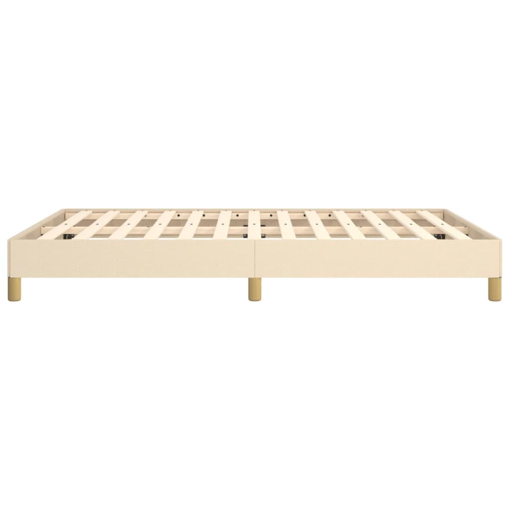 sengeramme uden madras 140x200 cm stof cremefarvet