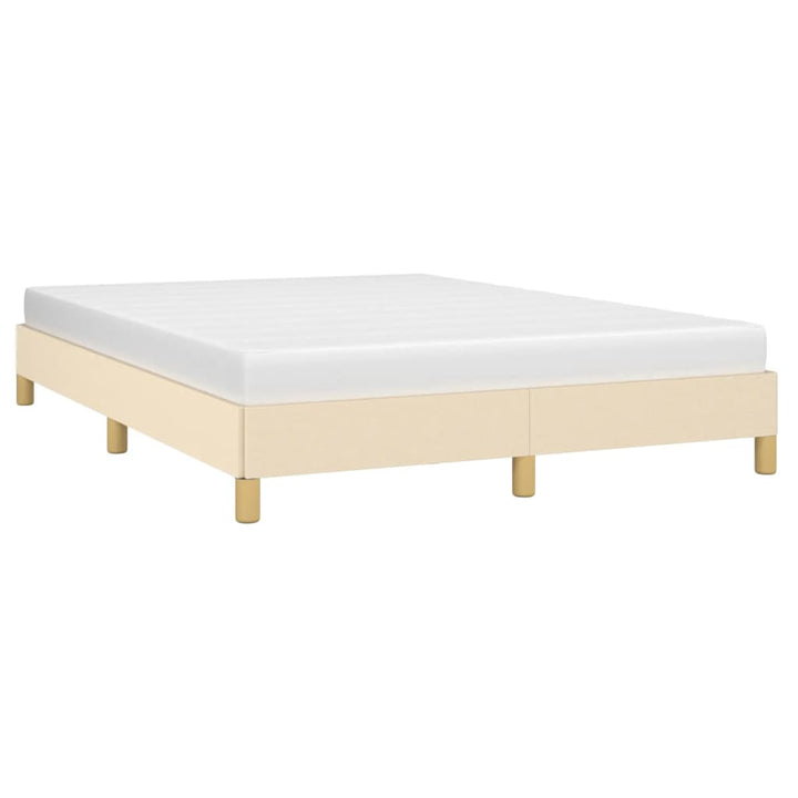 sengeramme uden madras 160x200 cm stof cremefarvet
