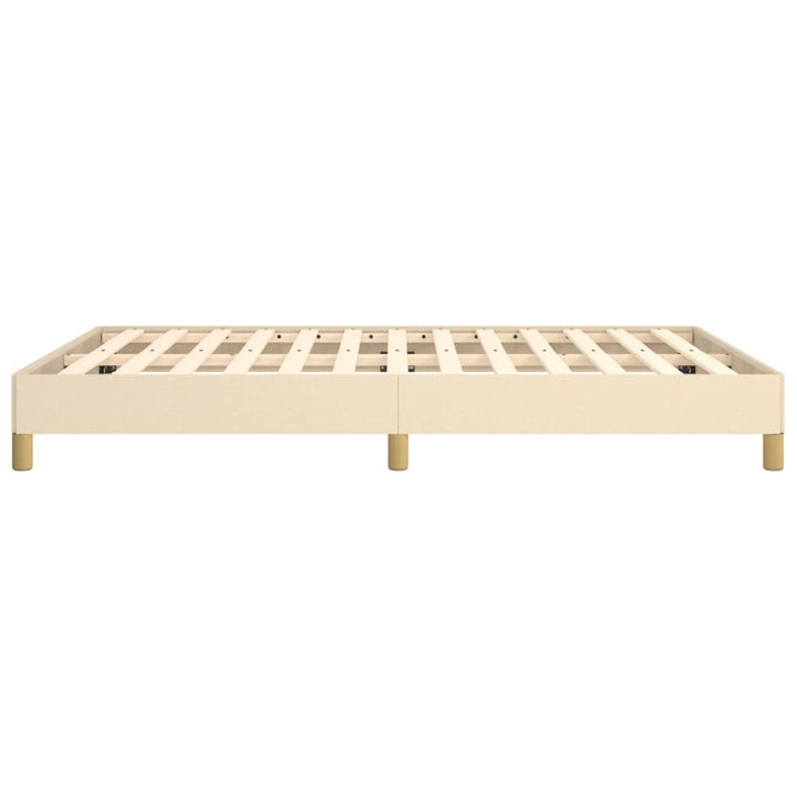 sengeramme uden madras 160x200 cm stof cremefarvet