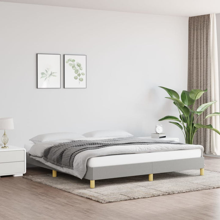 sengeramme uden madras 180x200 cm stof lysegrå