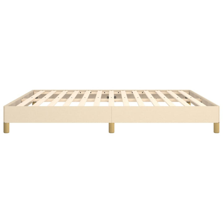 sengeramme uden madras 180x200 cm stof cremefarvet