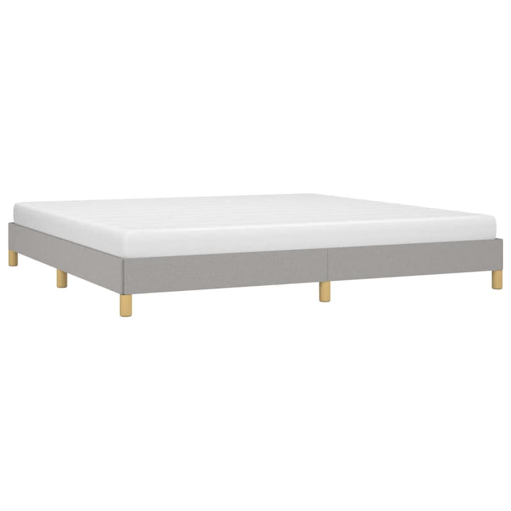 sengeramme uden madras 200x200 cm stof lysegrå