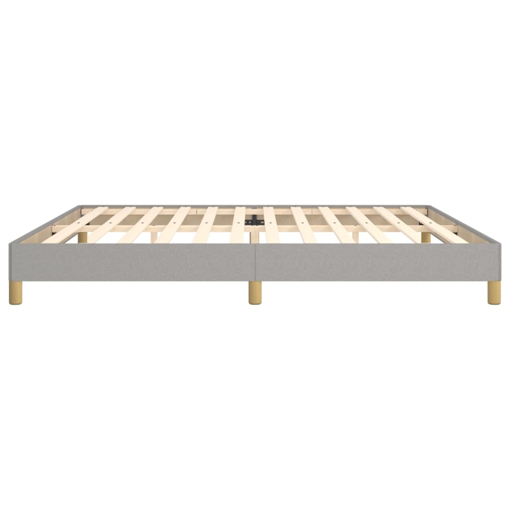 sengeramme uden madras 200x200 cm stof lysegrå