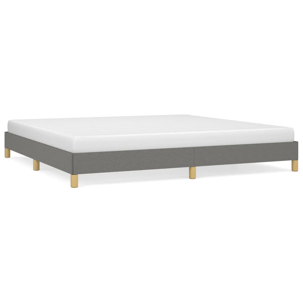 sengeramme uden madras 200x200 cm stof mørkegrå
