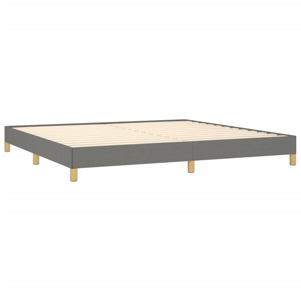 sengeramme uden madras 200x200 cm stof mørkegrå