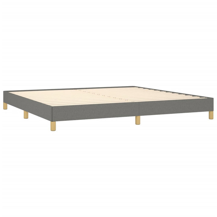sengeramme uden madras 200x200 cm stof mørkegrå