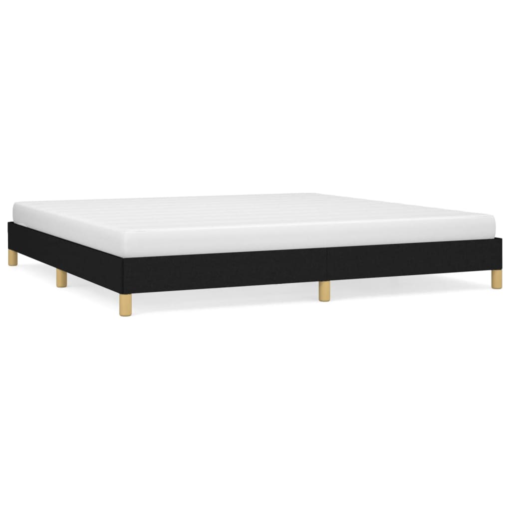 sengeramme uden madras 200x200 cm stof sort