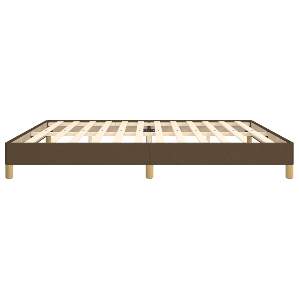 sengeramme uden madras 200x200 cm stof mørkebrun