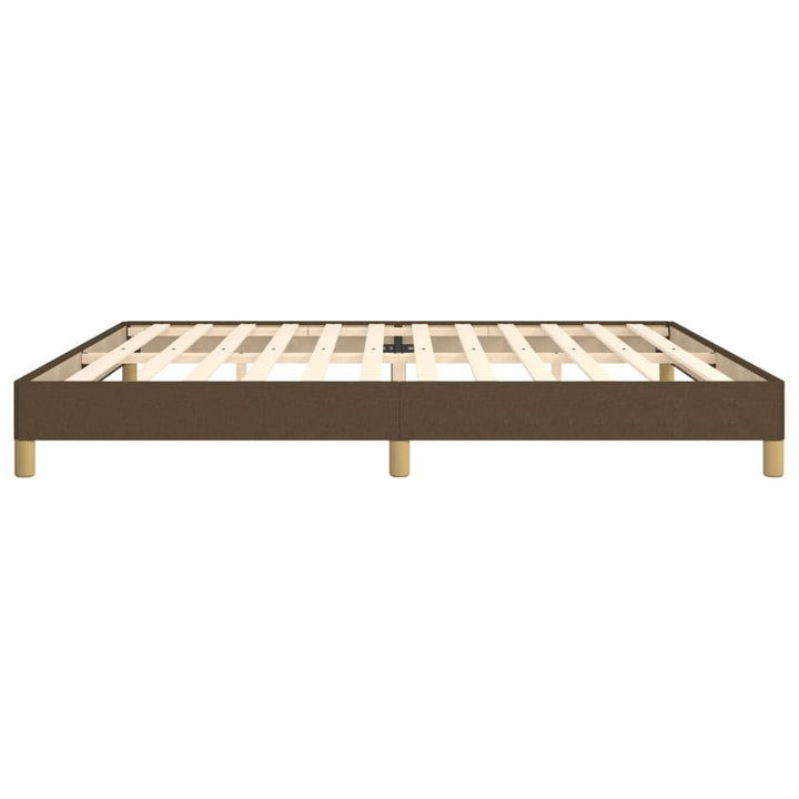 sengeramme uden madras 200x200 cm stof mørkebrun