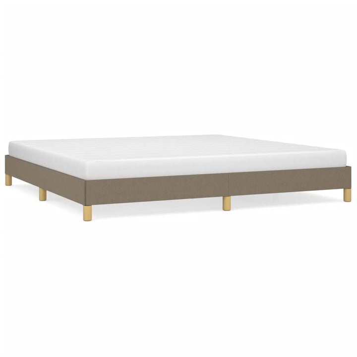 sengeramme uden madras 200x200 cm stof gråbrun