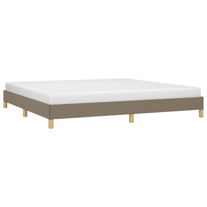 sengeramme uden madras 200x200 cm stof gråbrun