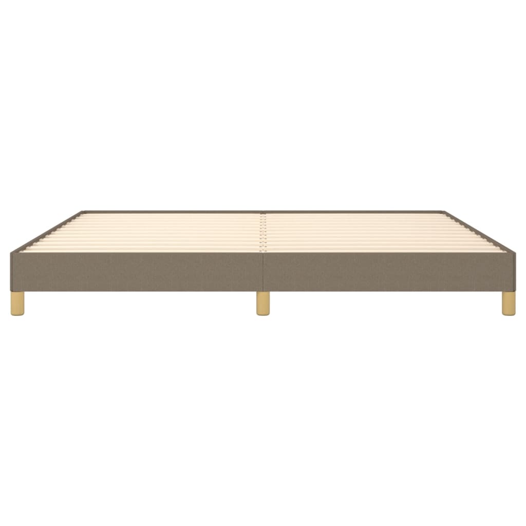 sengeramme uden madras 200x200 cm stof gråbrun