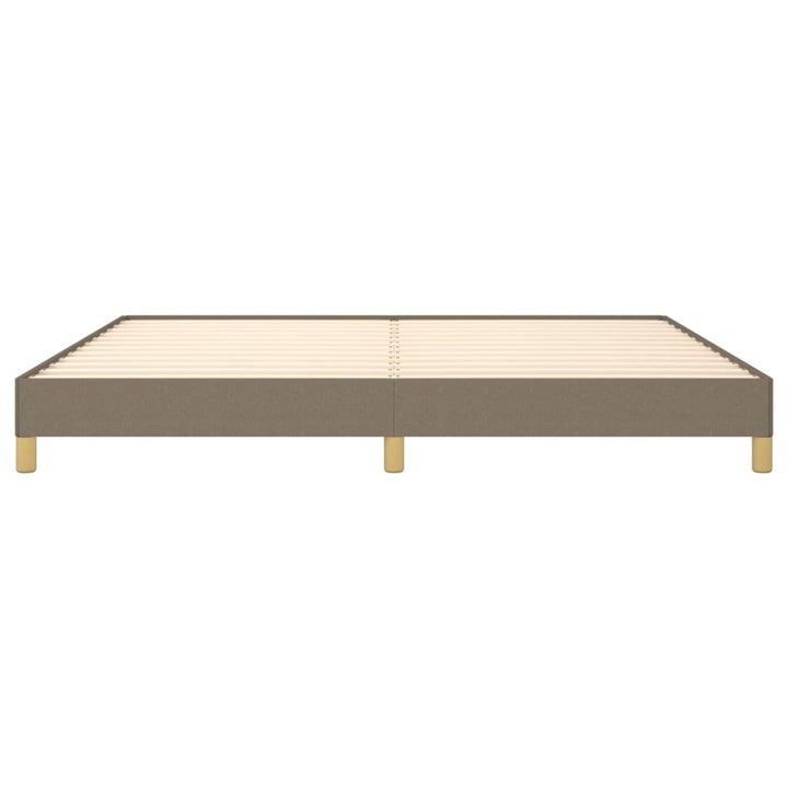 sengeramme uden madras 200x200 cm stof gråbrun