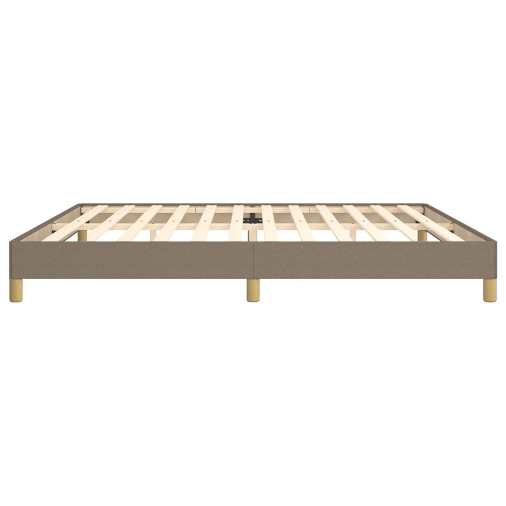 sengeramme uden madras 200x200 cm stof gråbrun
