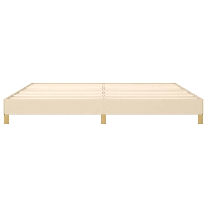 sengeramme uden madras 200x200 cm stof cremefarvet