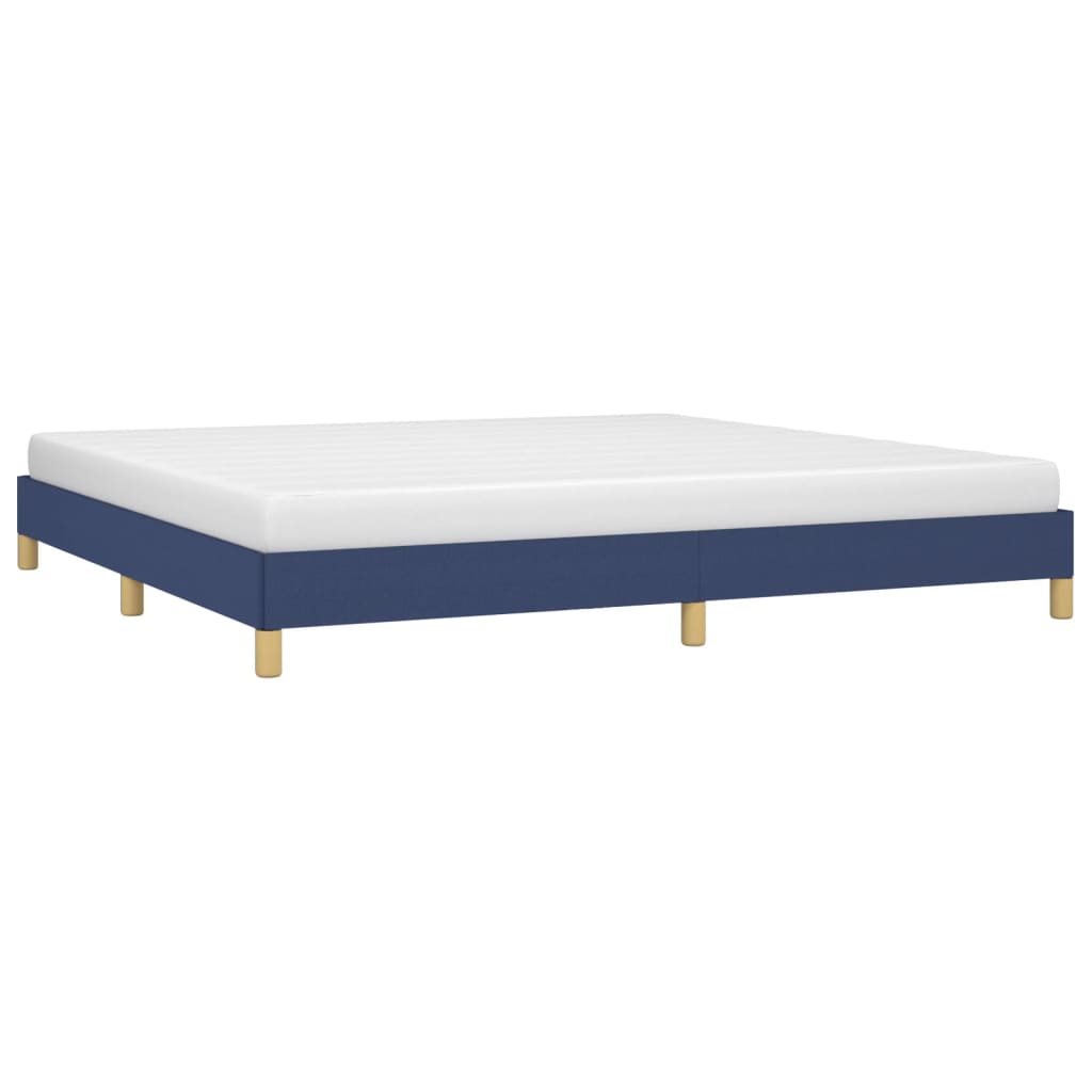 sengeramme uden madras 200x200 cm stof blå