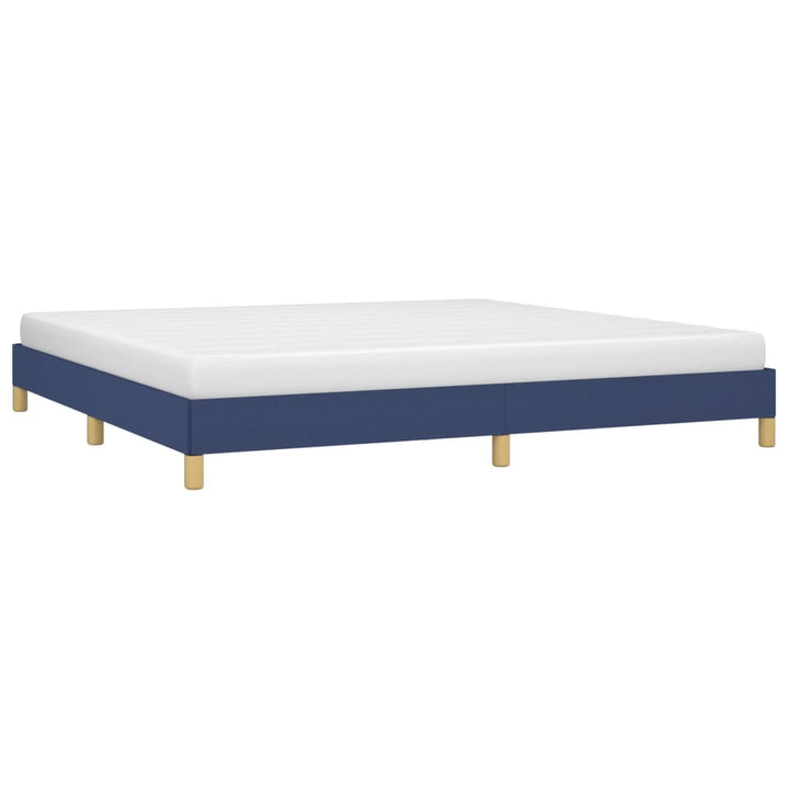 sengeramme uden madras 200x200 cm stof blå