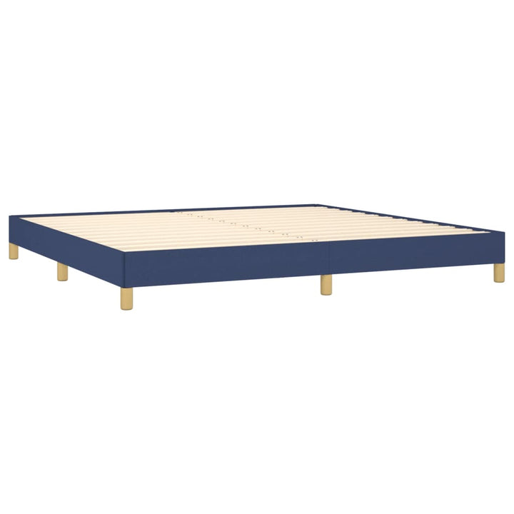 sengeramme uden madras 200x200 cm stof blå