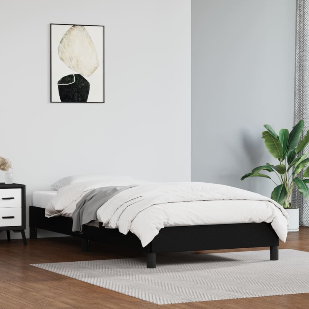 sengeramme 80x200 cm kunstlæder sort