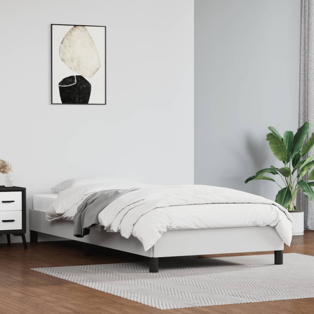sengeramme 80x200 cm kunstlæder hvid