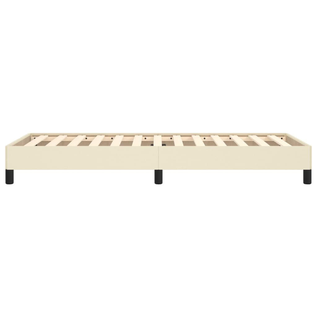 sengeramme 80x200 cm kunstlæder cremefarvet