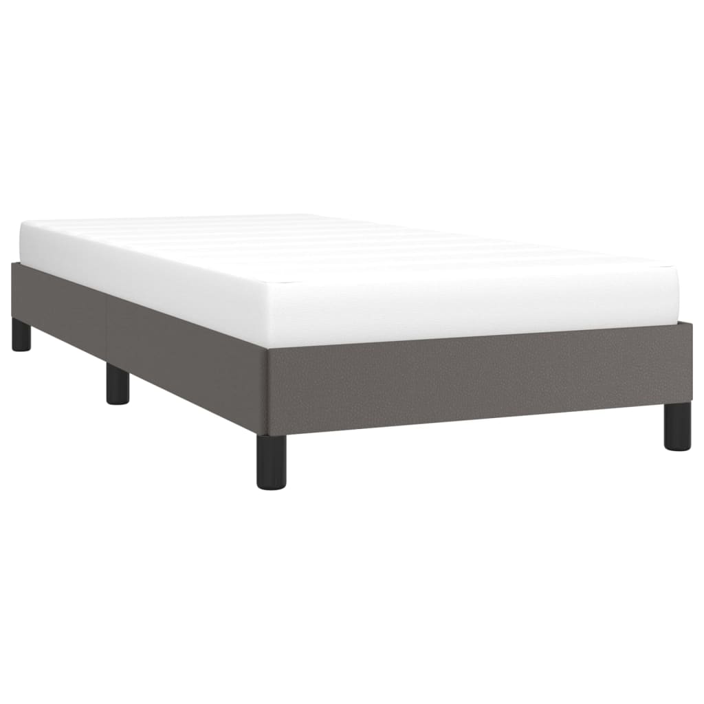 sengeramme 80x200 cm kunstlæder grå