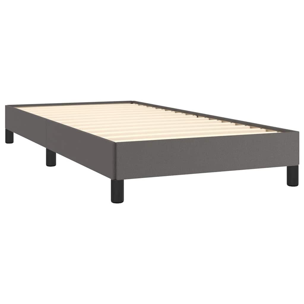 sengeramme 80x200 cm kunstlæder grå