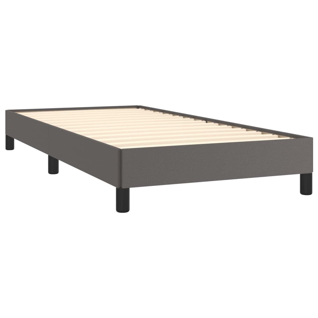 sengeramme 80x200 cm kunstlæder grå