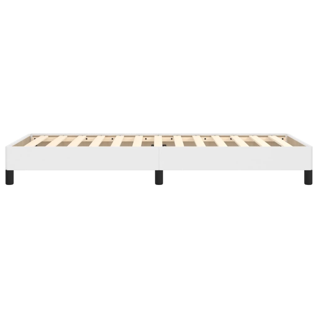 sengeramme 90x190 cm kunstlæder hvid