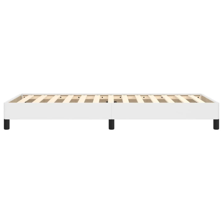 sengeramme 90x190 cm kunstlæder hvid
