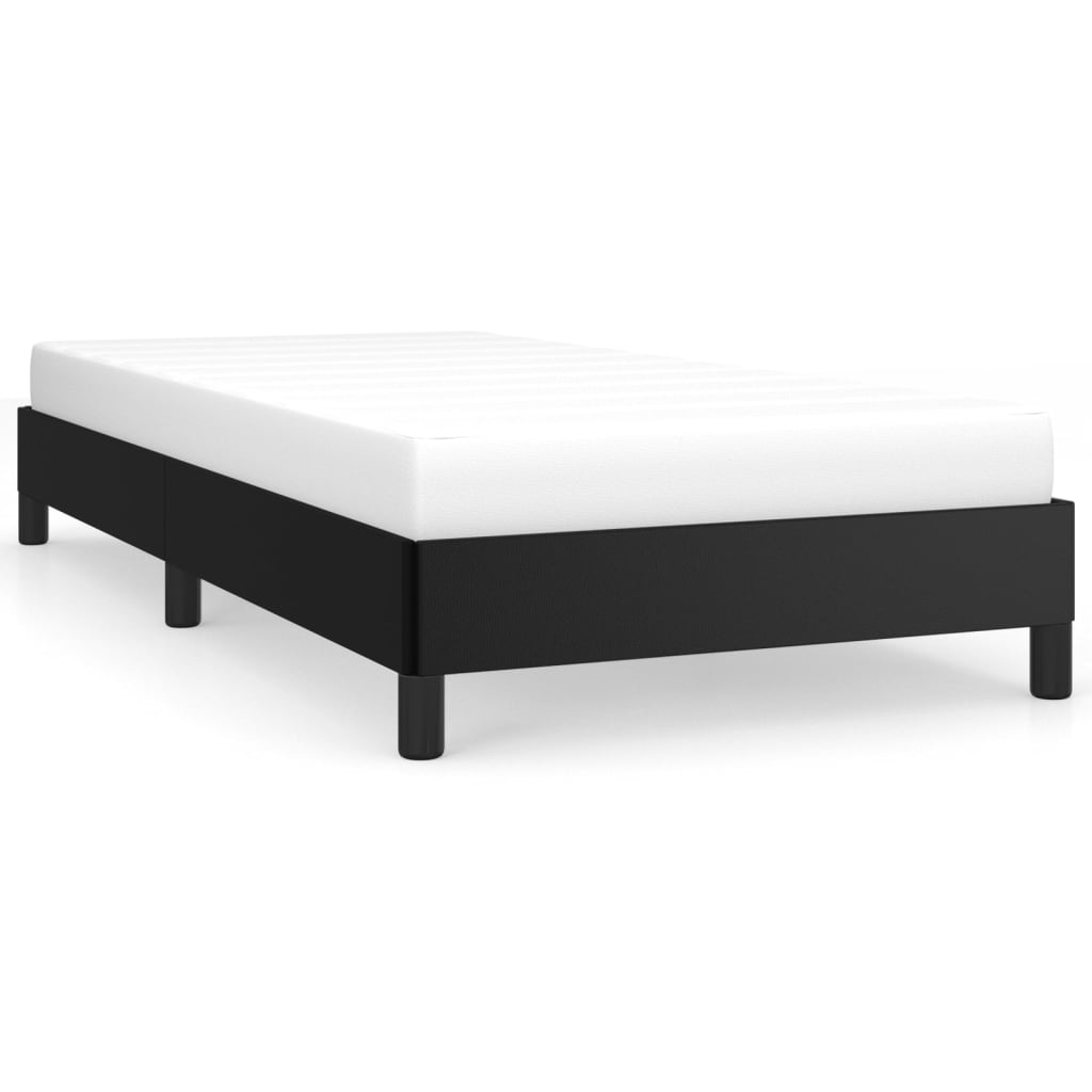 sengeramme 90x200 cm kunstlæder sort