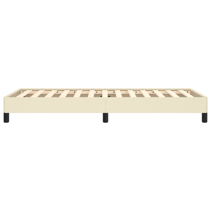 sengeramme 100x200 cm kunstlæder cremefarvet