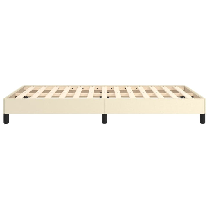 sengeramme 120x200 cm kunstlæder cremefarvet