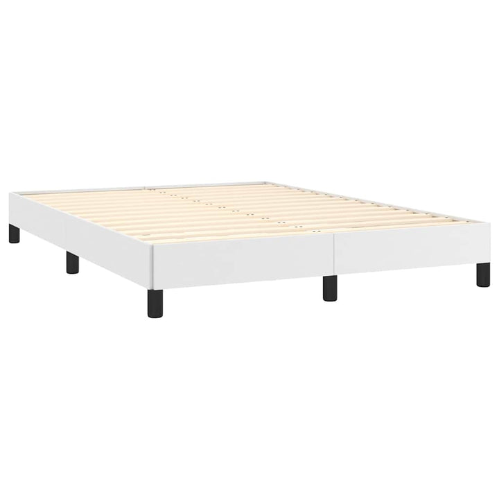 sengeramme 140x190 cm kunstlæder hvid