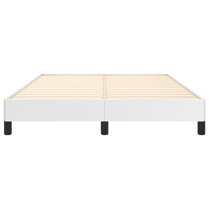 sengeramme 140x190 cm kunstlæder hvid