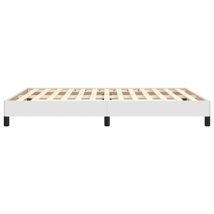 sengeramme 140x190 cm kunstlæder hvid