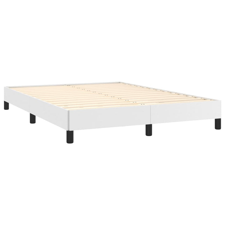 sengeramme 140x200 cm kunstlæder hvid