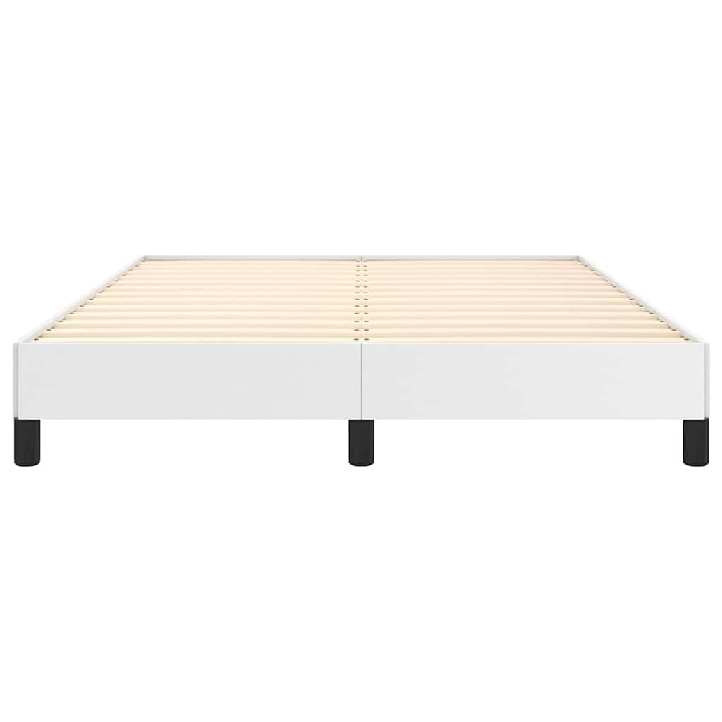 sengeramme 140x200 cm kunstlæder hvid
