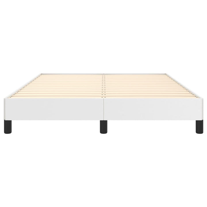 sengeramme 140x200 cm kunstlæder hvid