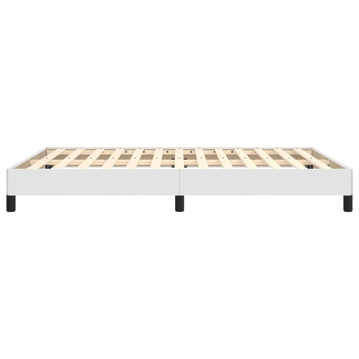 sengeramme 140x200 cm kunstlæder hvid