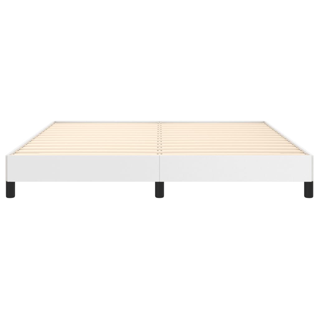 sengeramme 160x200 cm kunstlæder hvid