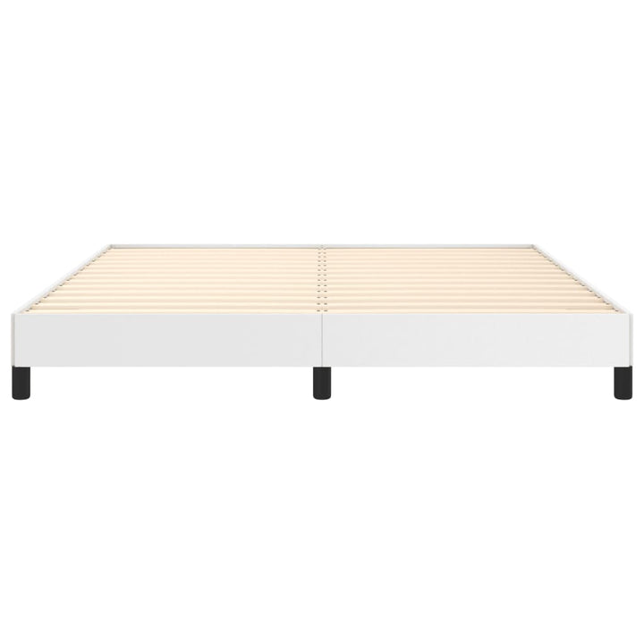 sengeramme 160x200 cm kunstlæder hvid