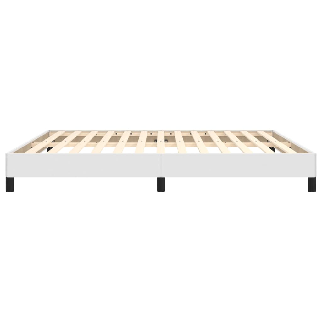 sengeramme 160x200 cm kunstlæder hvid
