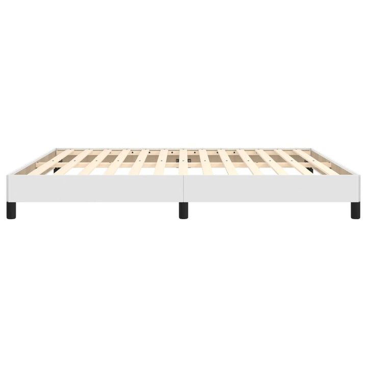 sengeramme 160x200 cm kunstlæder hvid