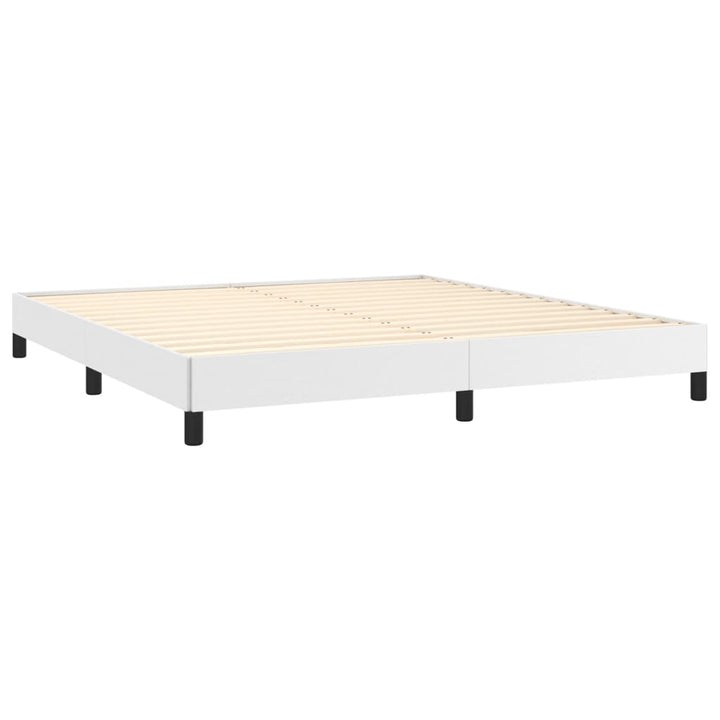 sengeramme 180x200 cm kunstlæder hvid