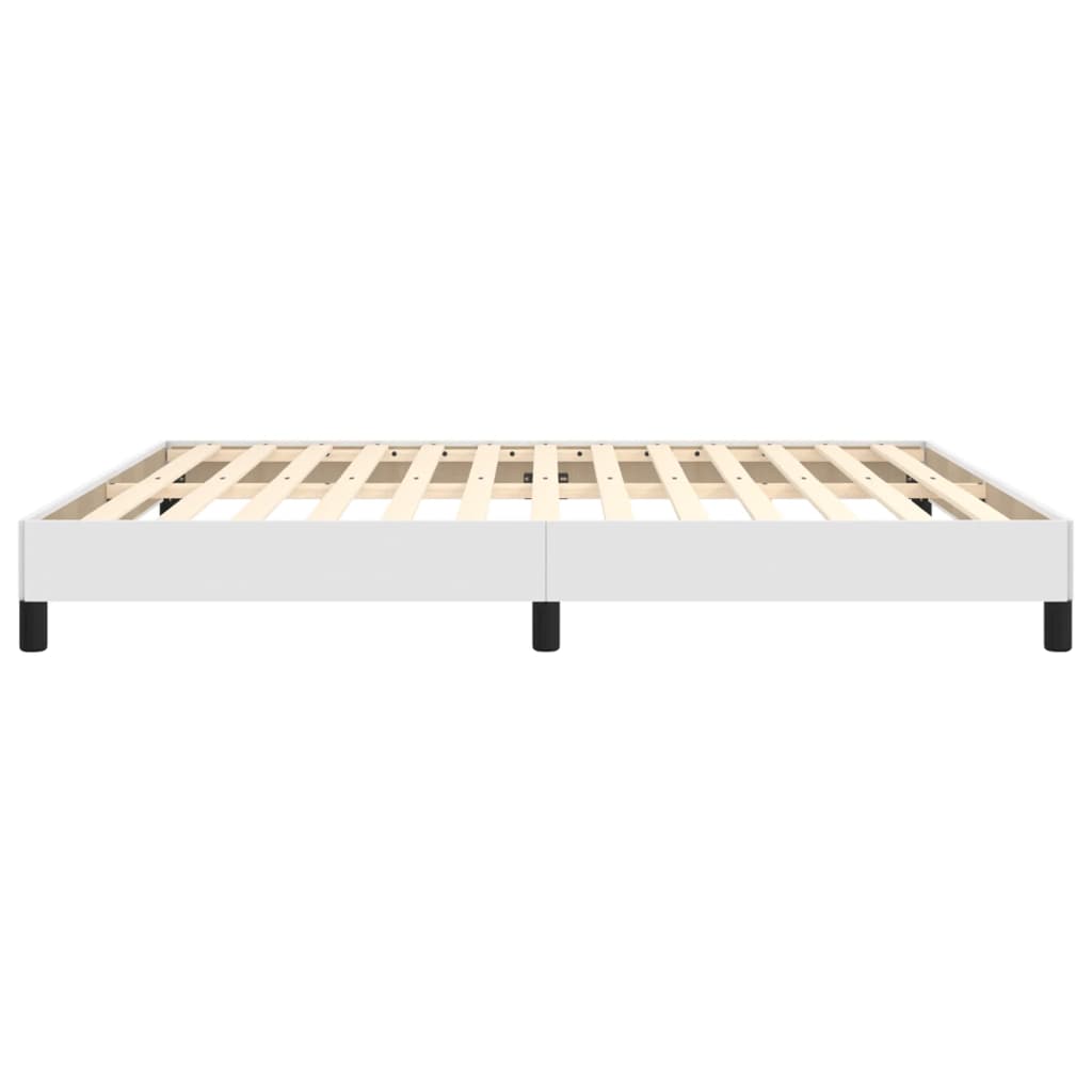 sengeramme 180x200 cm kunstlæder hvid